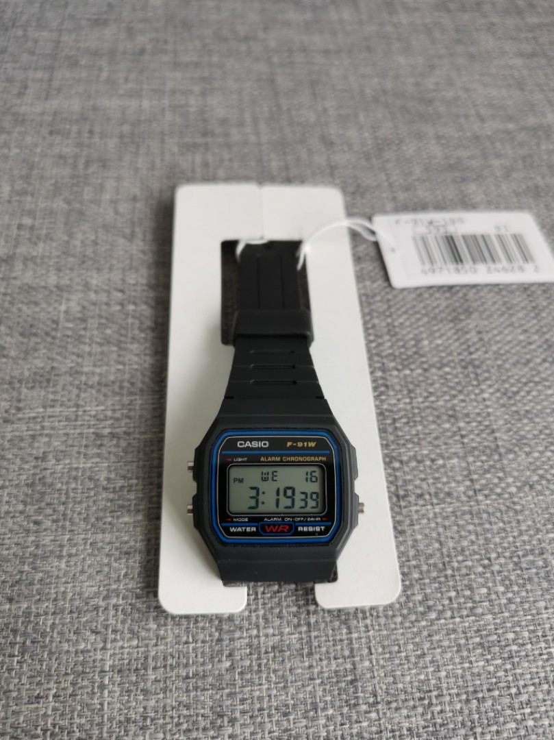 Casio f91w black on sale