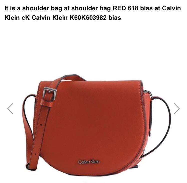 Calvin klein red suitcase hot sale