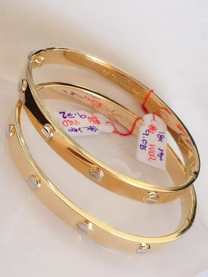 Cartier two outlet tone bracelet
