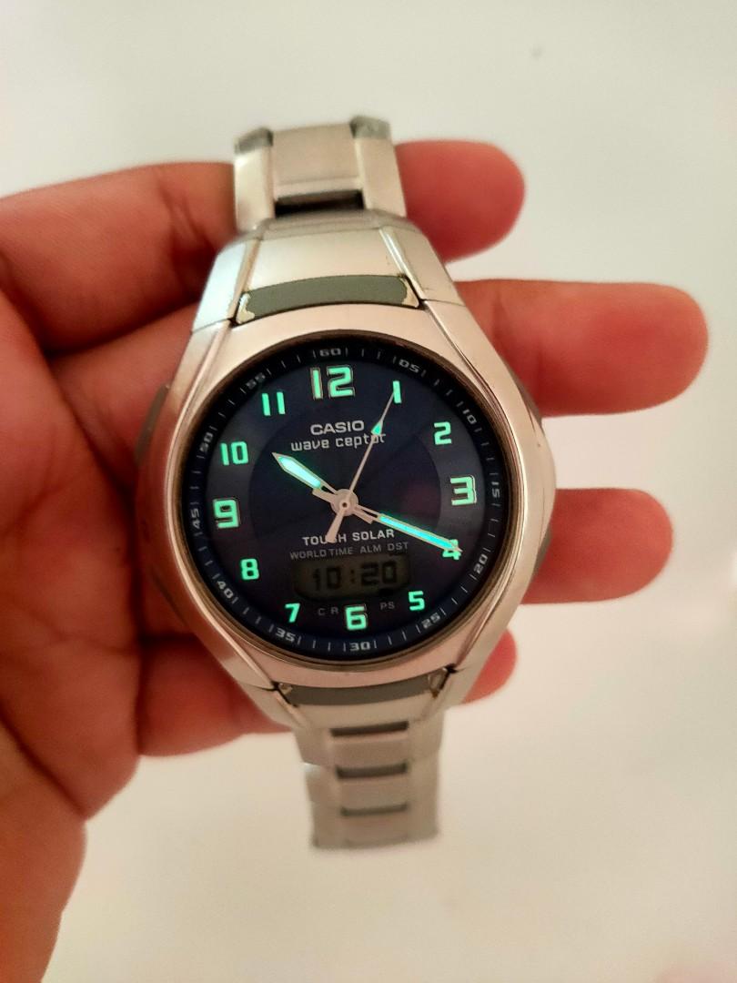 Casio wave ceptor tough solar set time hot sale