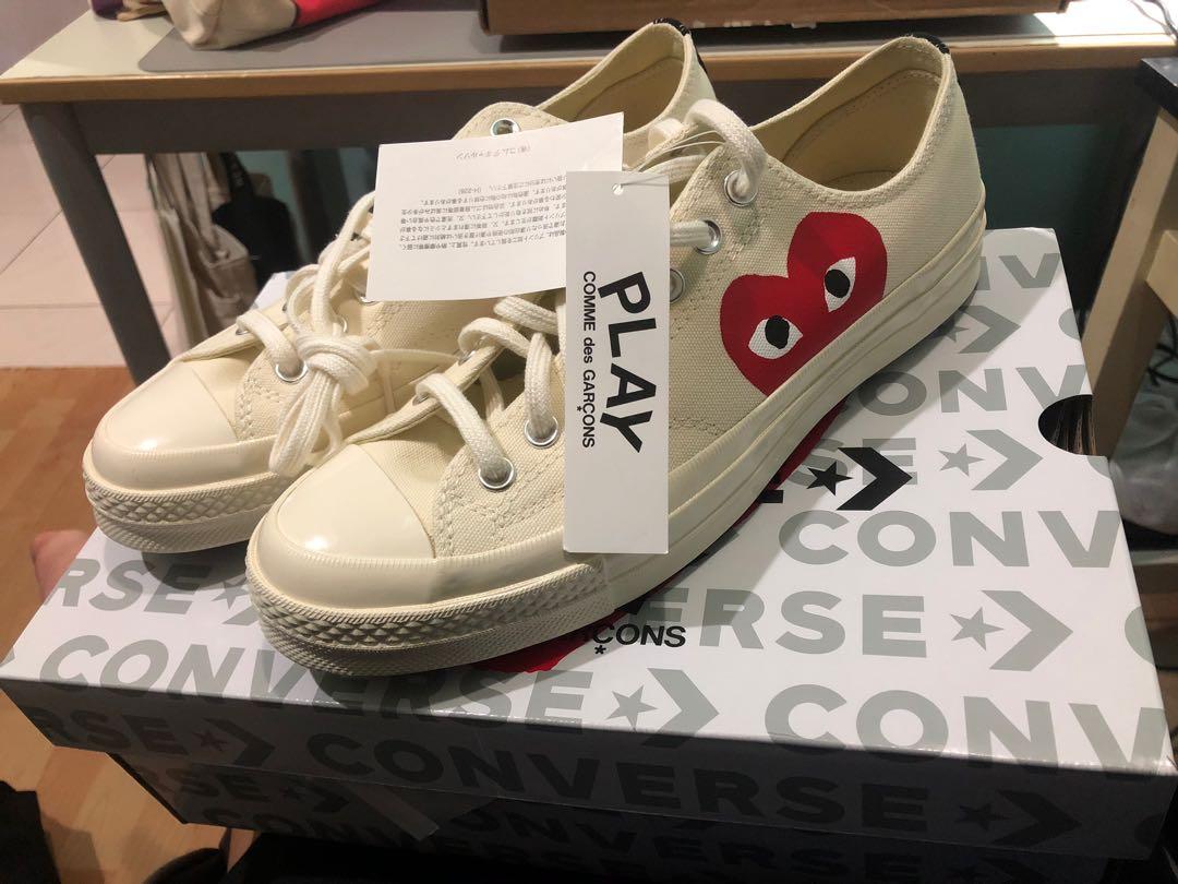 CDG X Converse UK 9 BNIB, Men's Fashion, Sneakers Carousell