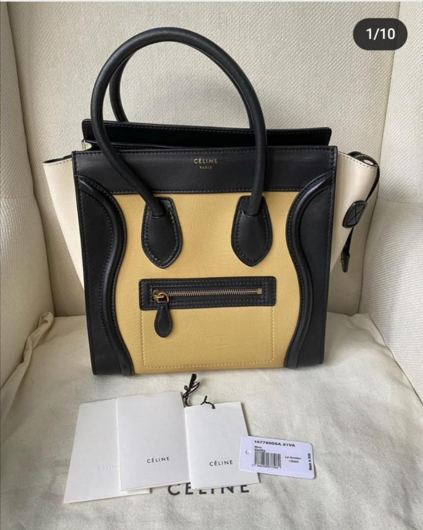 Celine Micro Luggage Tricolor 2024 favors