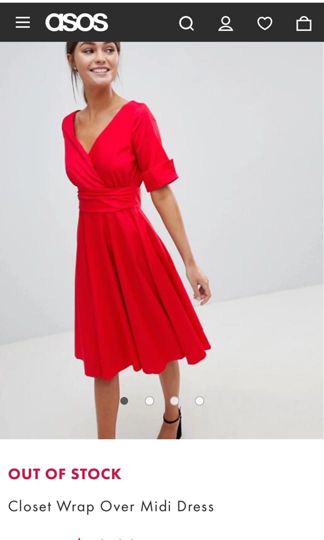 Closet london red dress top