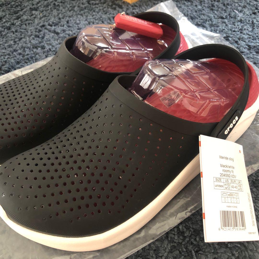 Crocs literide store black red