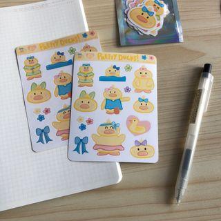 D014 Pretty Ducks Stickers