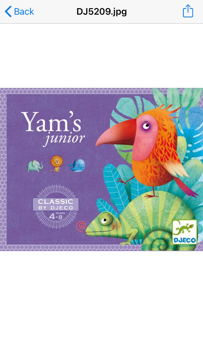 Djeco Yam’s Junior Yahtzee Game, Hobbies & Toys, Toys & Games on Carousell