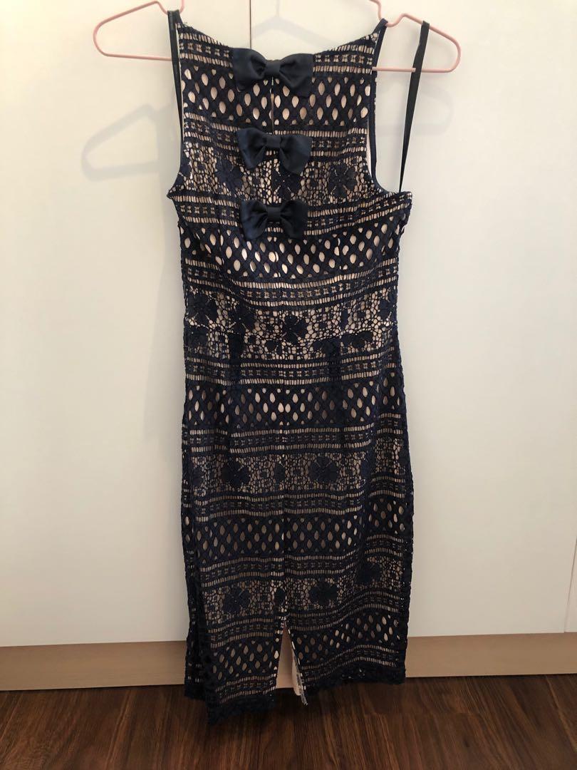 dorothy perkins navy blue lace dress Women s Fashion Muslimah