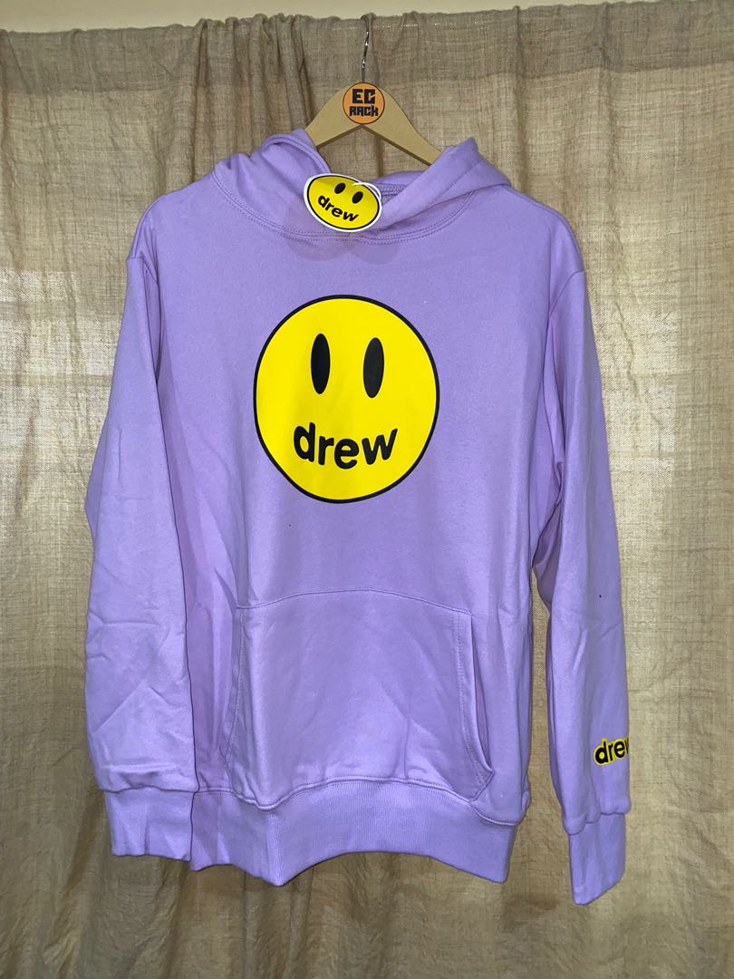 DREW HOUSE lavender purple mascot hoodie sz S oversized Justin Bieber new