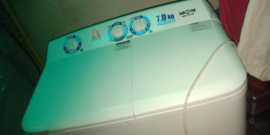 Eurotek Twin Tub Washing Machine Tv Home Appliances Washing Machines And Dryers On Carousell