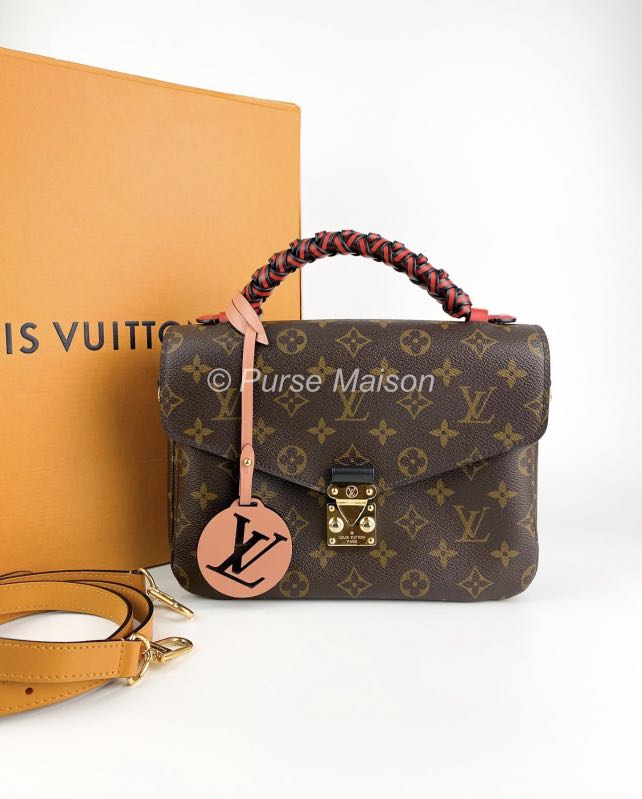 Louis Vuitton Pochette Cle Monogram Blue in Taurillon Leather with