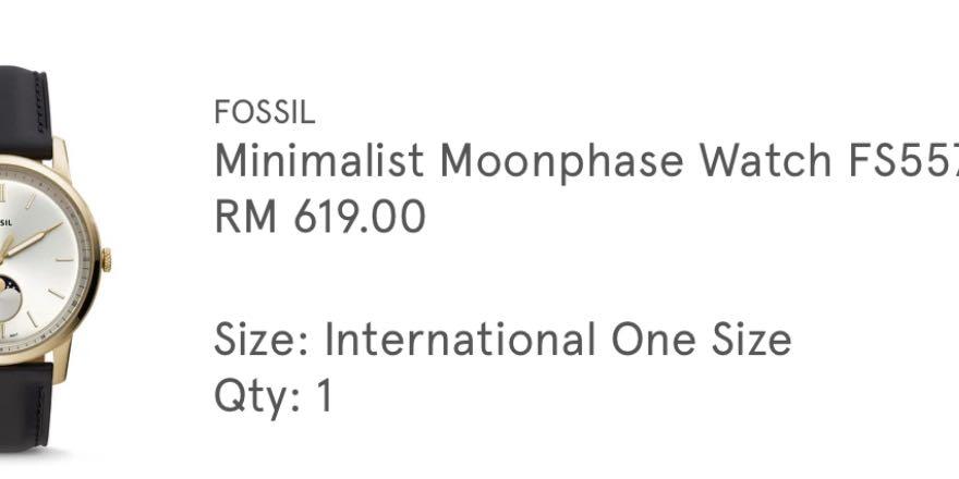 Fossil minimalist moon 2025 phase
