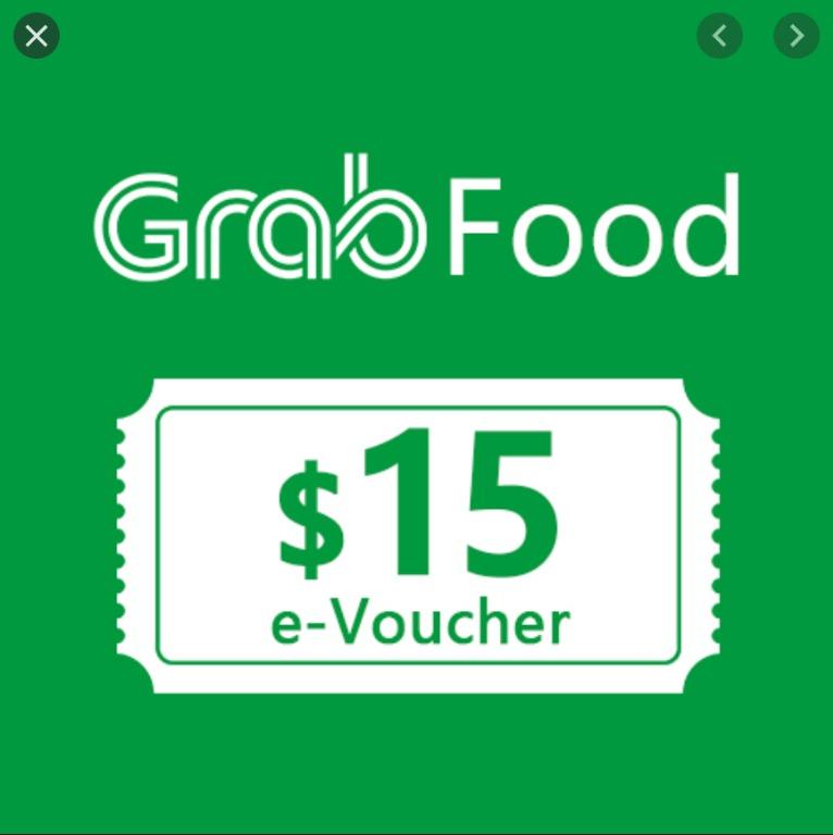 Any denomination) 10% off Grabfood Voucher Vouchers Grab Food