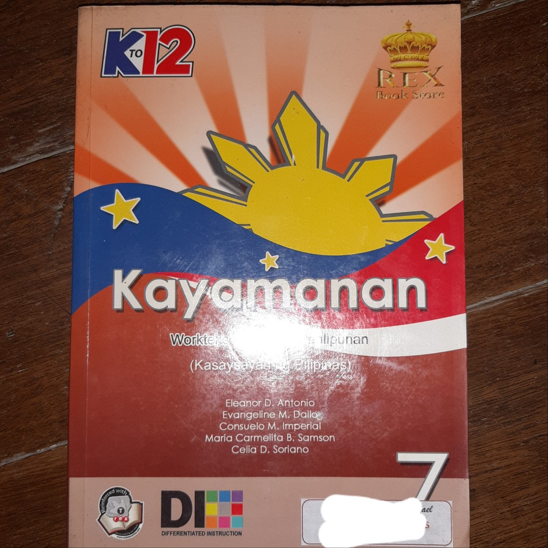 Grade 7 book AP Kayamanan Worktext in Araling Panlipunan, Hobbies