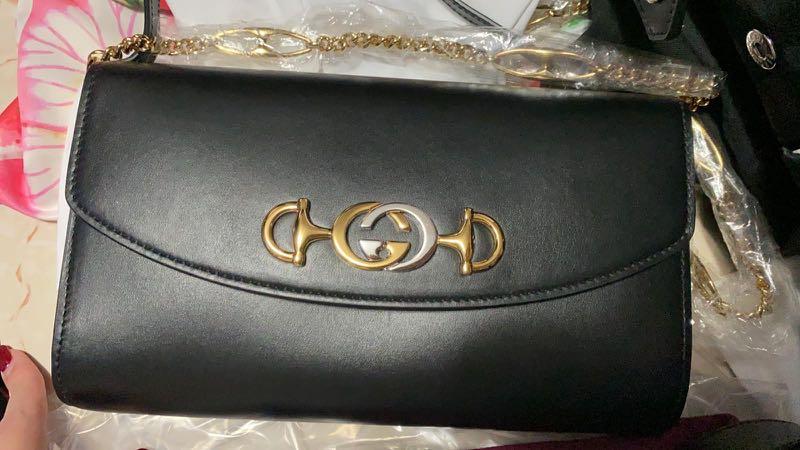 gucci zumi smooth leather small shoulder bag