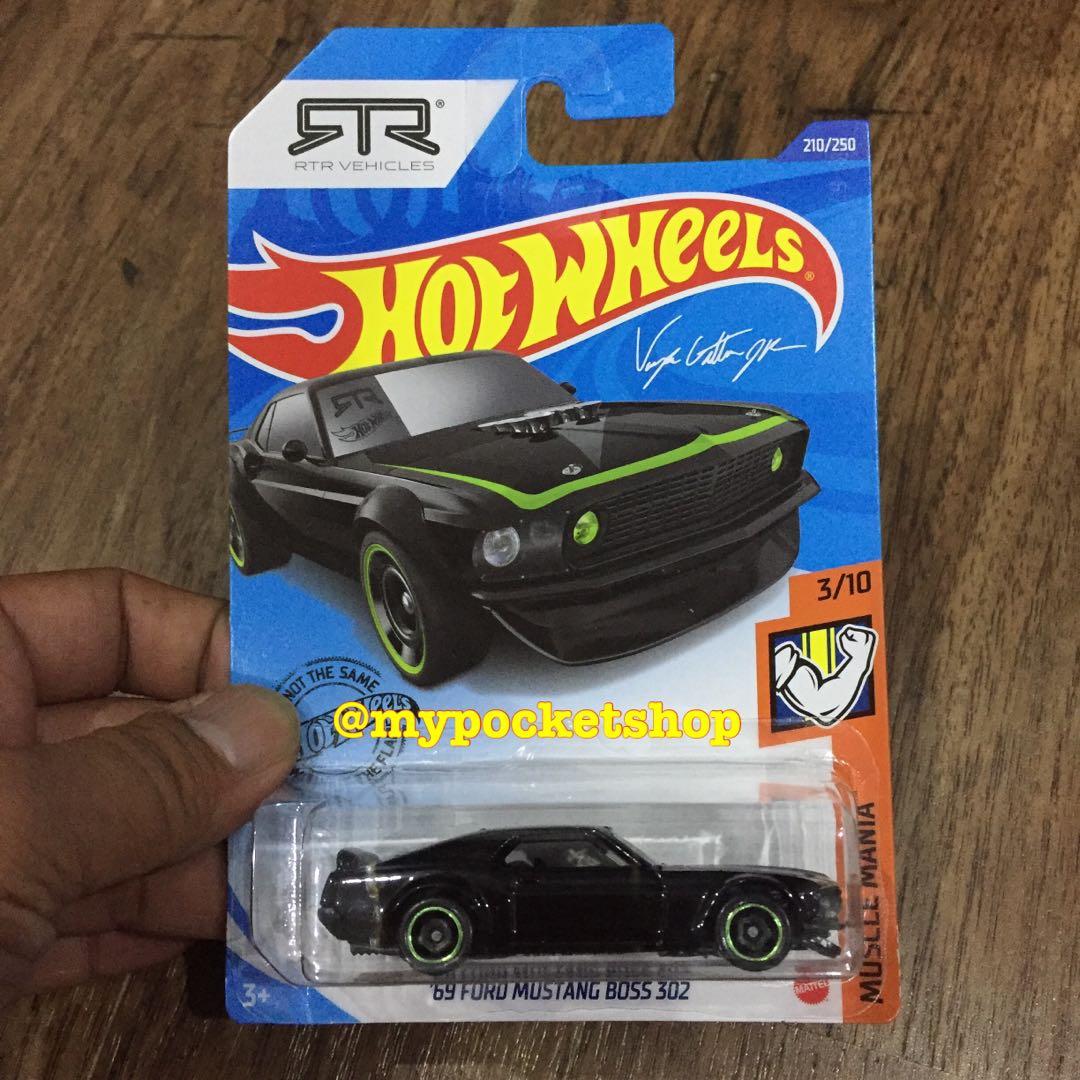 RTR VEHICLES 2020 Hot Wheels '69 FORD MUSTANG BOSS 302 Muscle Mania 3/10 