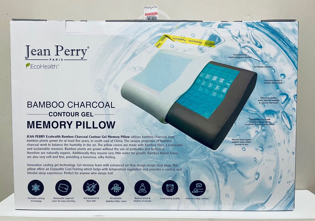 Jean perry bamboo deals charcoal contour memory pillow