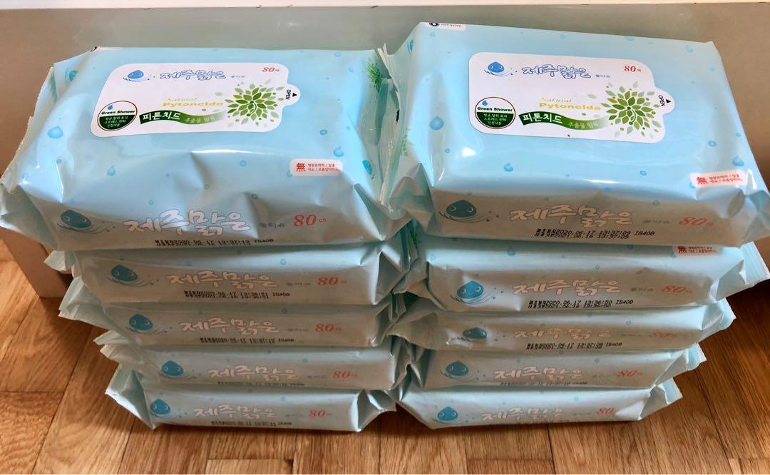 Korean store wet tissue
