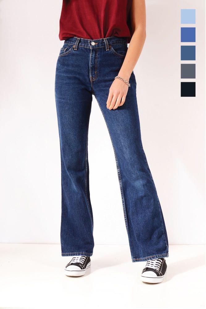Levis Bootcut Jeans Dark blue, Women's 