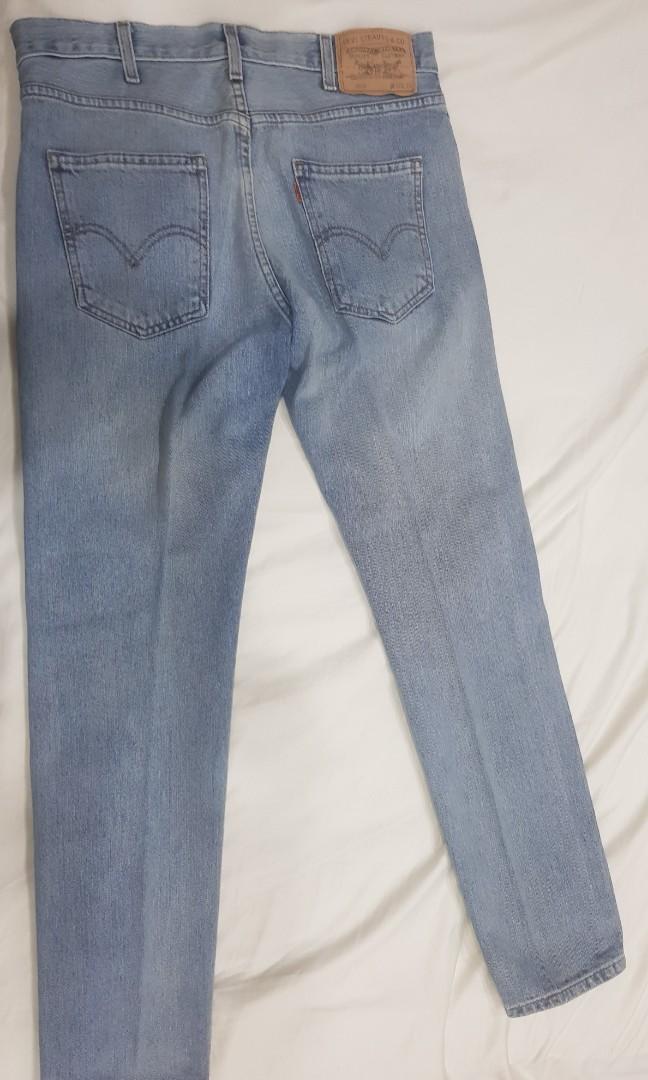 Jean Levi's Vintage Clothing 1969 606 W36L34 Big E Cone Mills - Neuf Avec étiquettes, Slim Fit