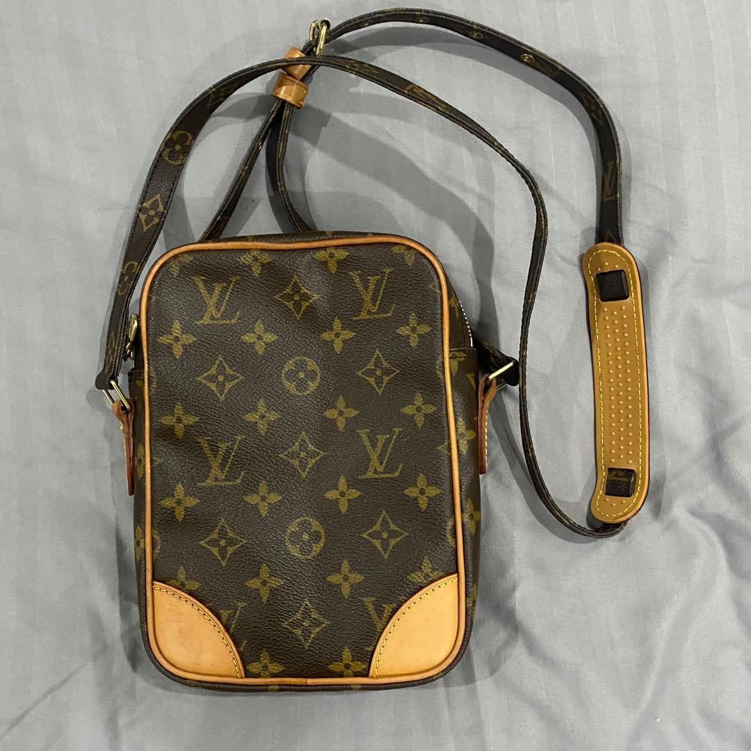 Authentic Louis Vuitton Monogram Danube Shoulder Cross Body Bag M45266 LV  1186G