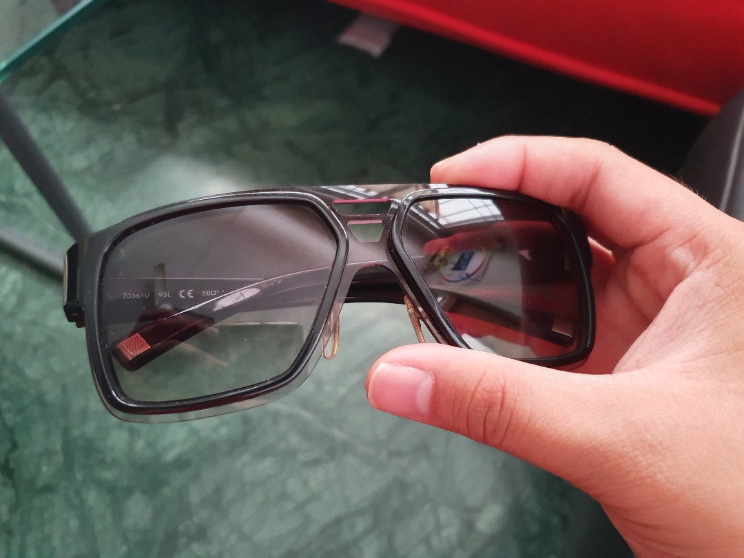 LOUIS VUITTON Acetate Enigme GM Sunglasses Z0361U Black 781232