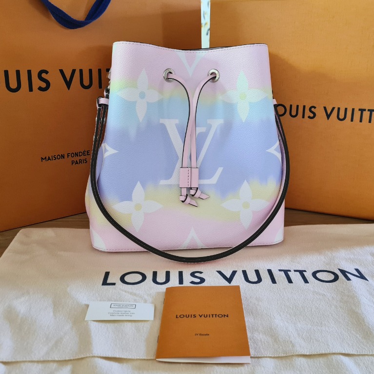 Louis Vuitton NeoNoe LV Escale MM Pastel in Coated Canvas/Cowhide Leather  with Silver-tone - US