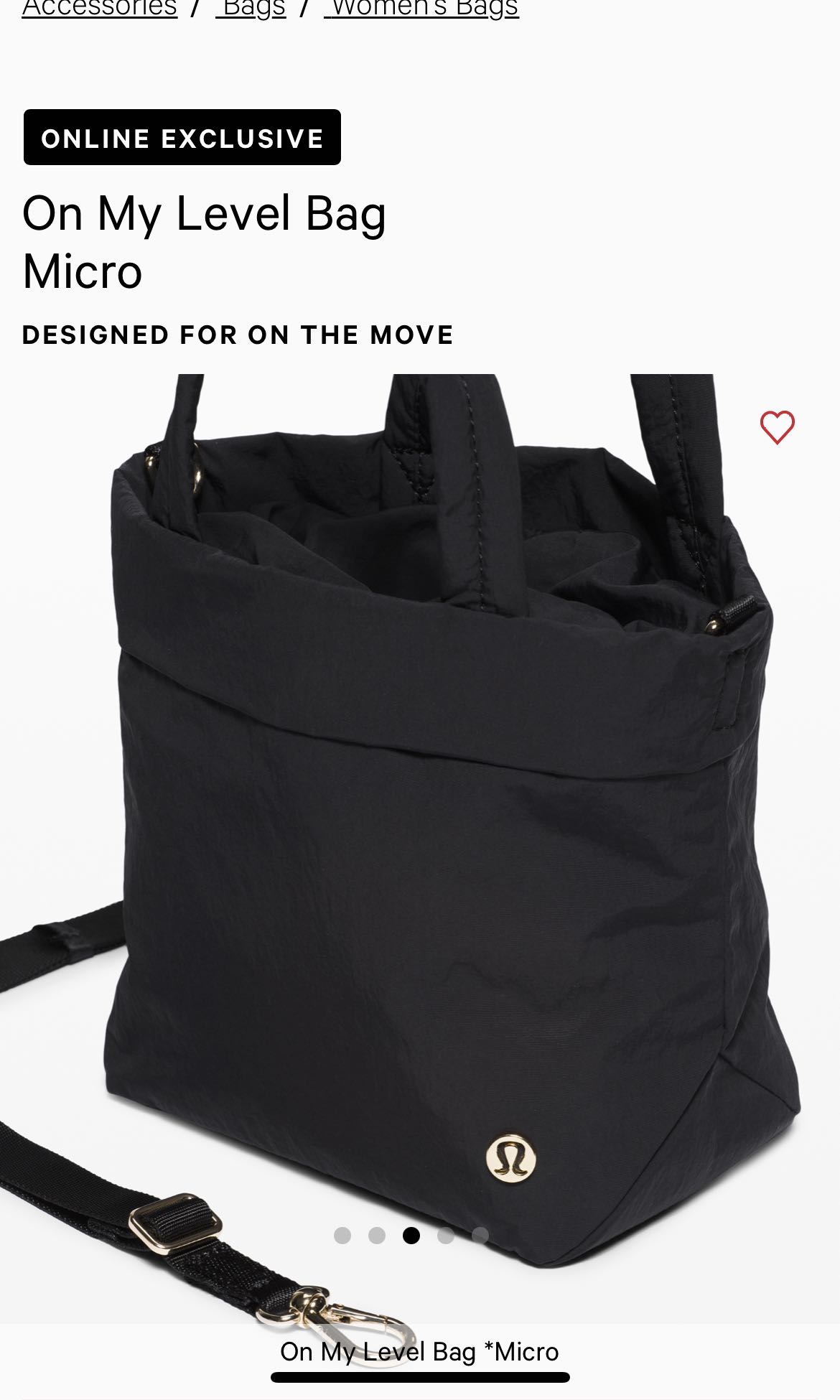 On my hotsell level bag micro