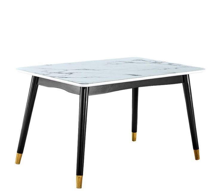Marble Glass Top Dining Table Only without Chairs