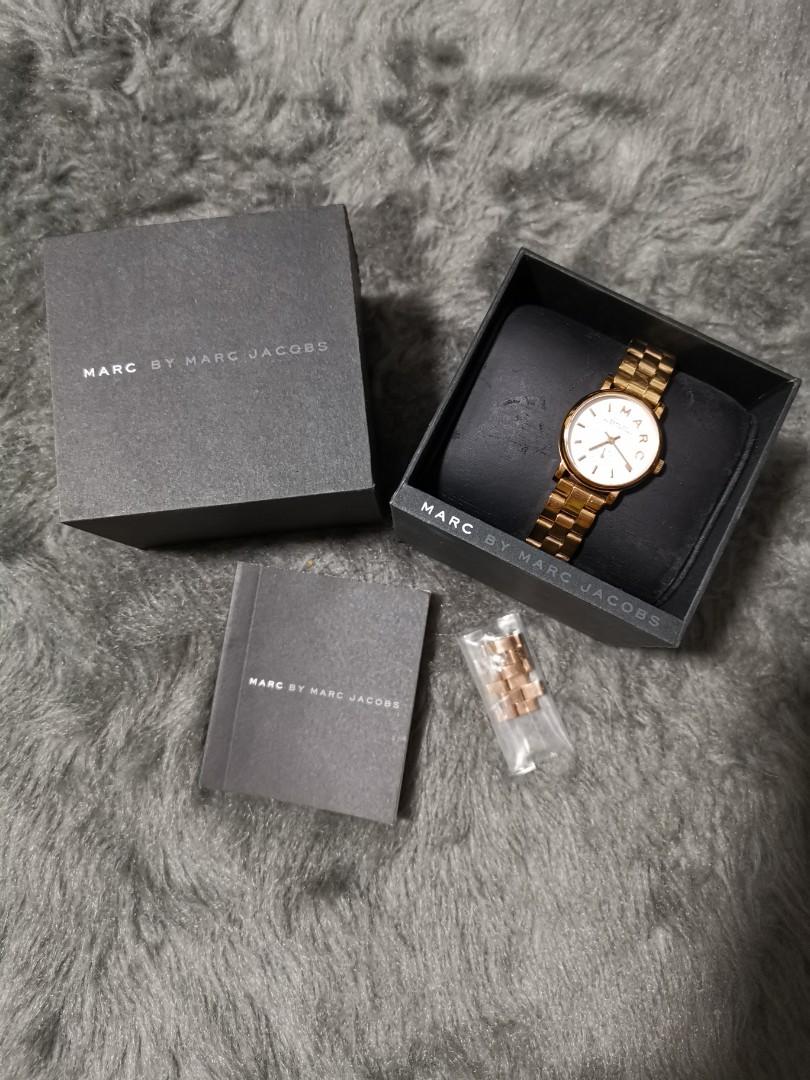 Marc jacobs baker watch rose gold store