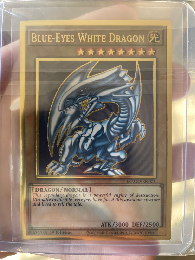 MAGO EN001 Premium Gold Blue-Eyes White Dragon 