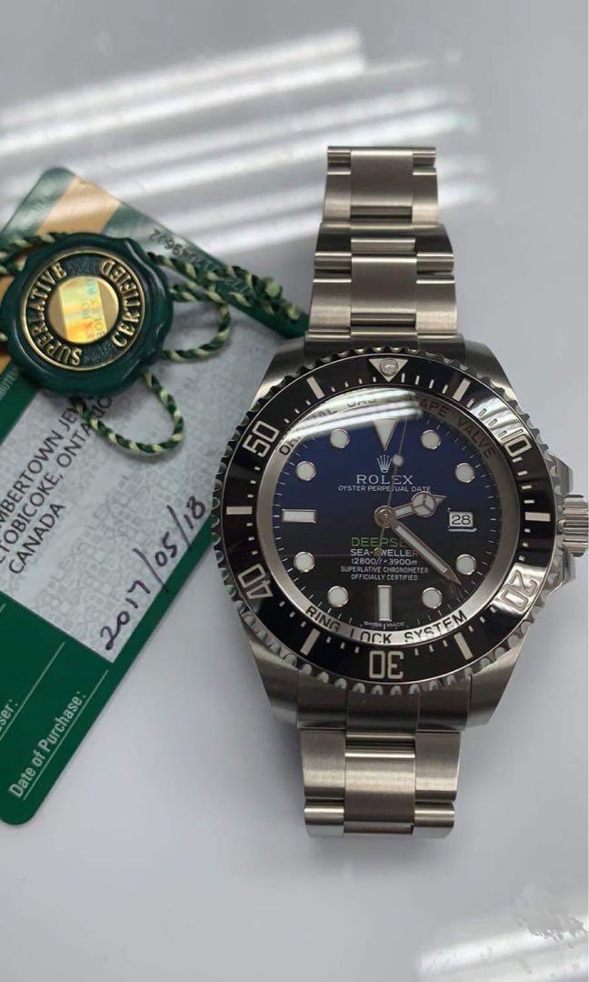 Mint Rolex Sea Dweller Deepsea DSSD Aka James Cameron Blue Ref No. 116660 Discon Model Luxury Watches on Carousell