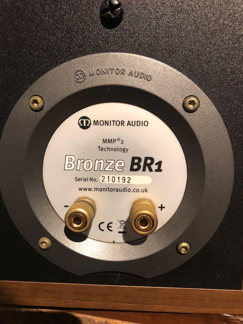 Monitor Audio Bronze BR1 bookshelf speakers, Audio, Soundbars, Speakers