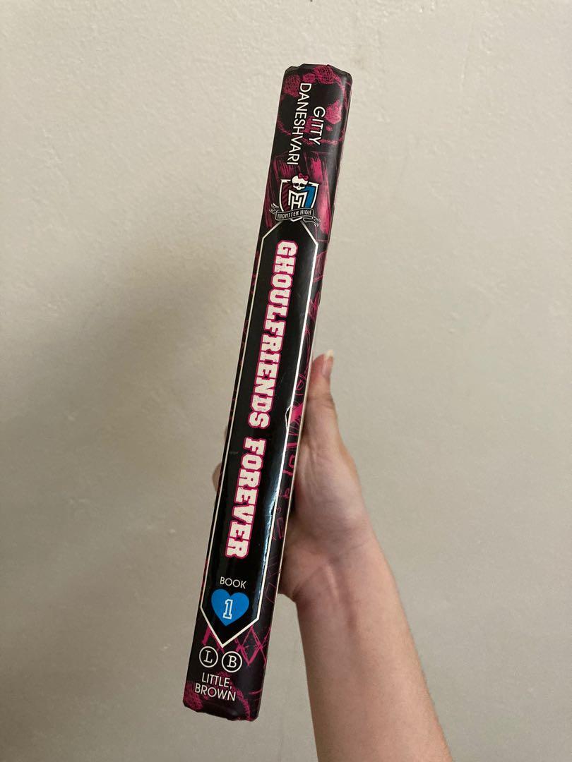 Monster High Ghoulfriends Forever (Category: Comics & Manga) located in Dagupan City. Submitted by nmcmp4 (Listing ID 1058006188, Image 3). Description: - By Gitty Daneshvari - Hard bound - Original price is around 500 pesos - With little pen and correction stains (shown in the pictures above) - With small dents.