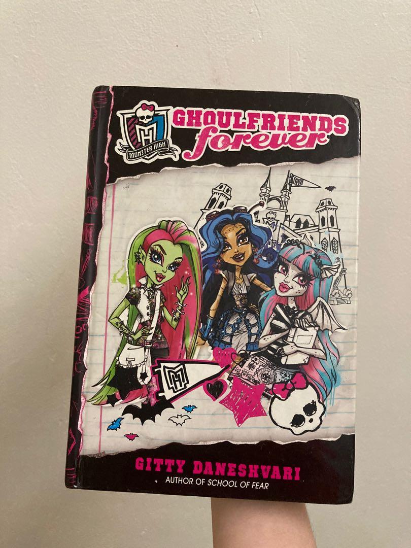 Monster High Ghoulfriends Forever (Category: Comics & Manga) located in Dagupan City. Submitted by nmcmp4 (Listing ID 1058006188, Image 1). Description: - By Gitty Daneshvari - Hard bound - Original price is around 500 pesos - With little pen and correction stains (shown in the pictures above) - With small dents.