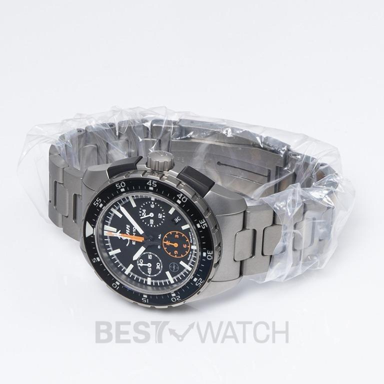 NEW SINN Pilot Chronograph EZM 10 TESTAF Black Dial Solid Two Link Titanium Watch 44mm 950.011 Solid 2LTI Luxury Watches on Carousell