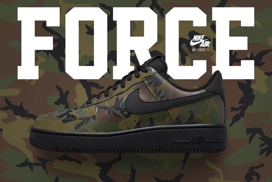 Air force hotsell 1 woodland camo