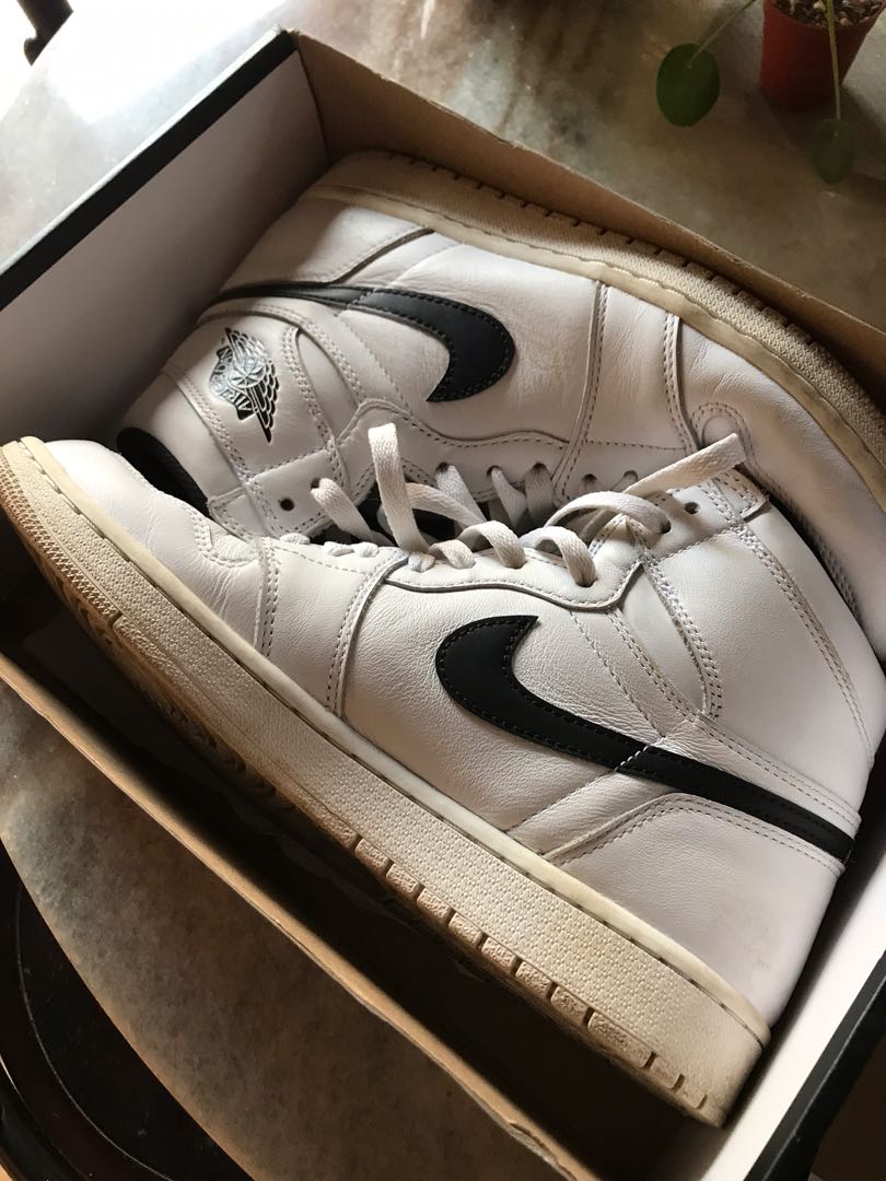 Air jordan top ying yang white