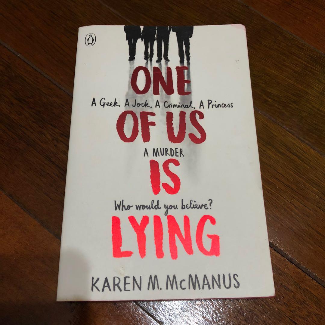 One Of Us Is Lying By Karen M Mcmanus English Novel Books Stationery Books On Carousell