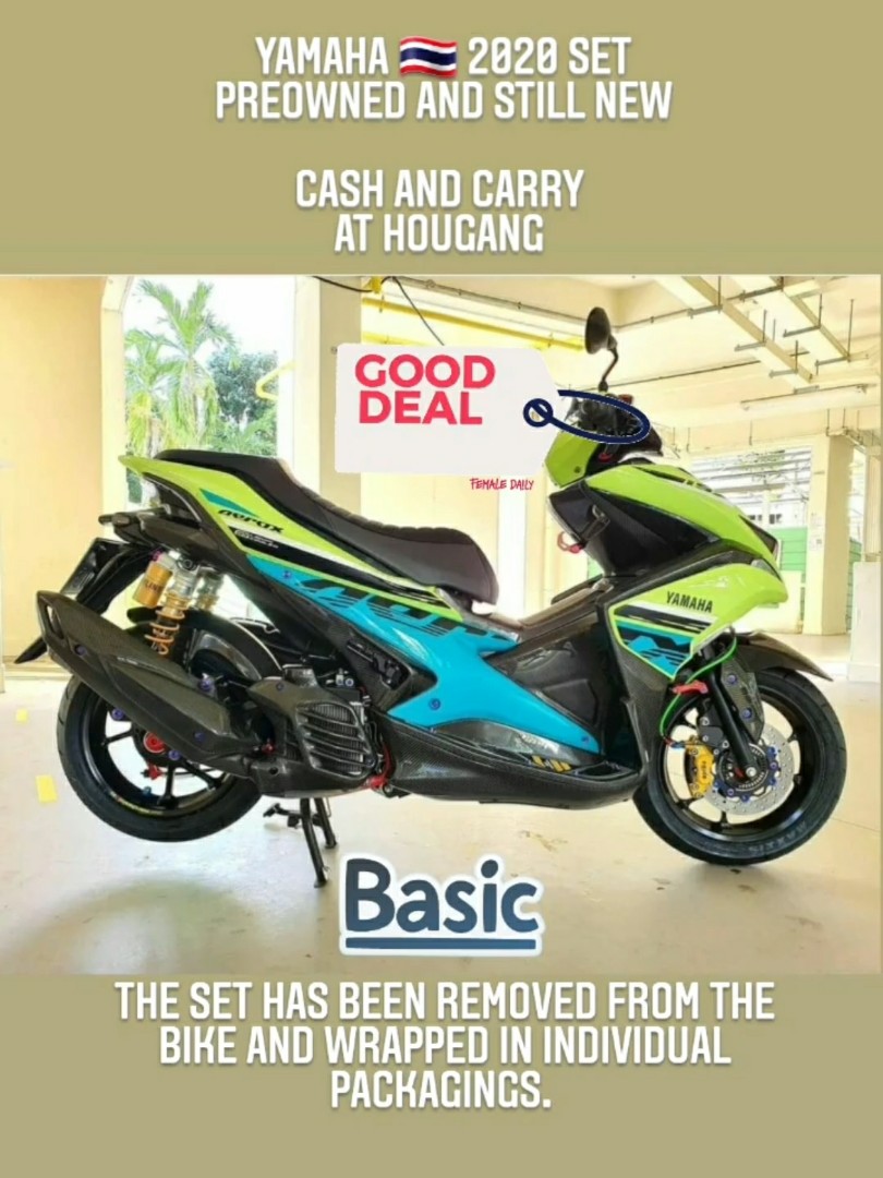 Original Yamaha Aerox Nvx Coverset For 2020 Motorcycles Motorcycle Apparel On Carousell