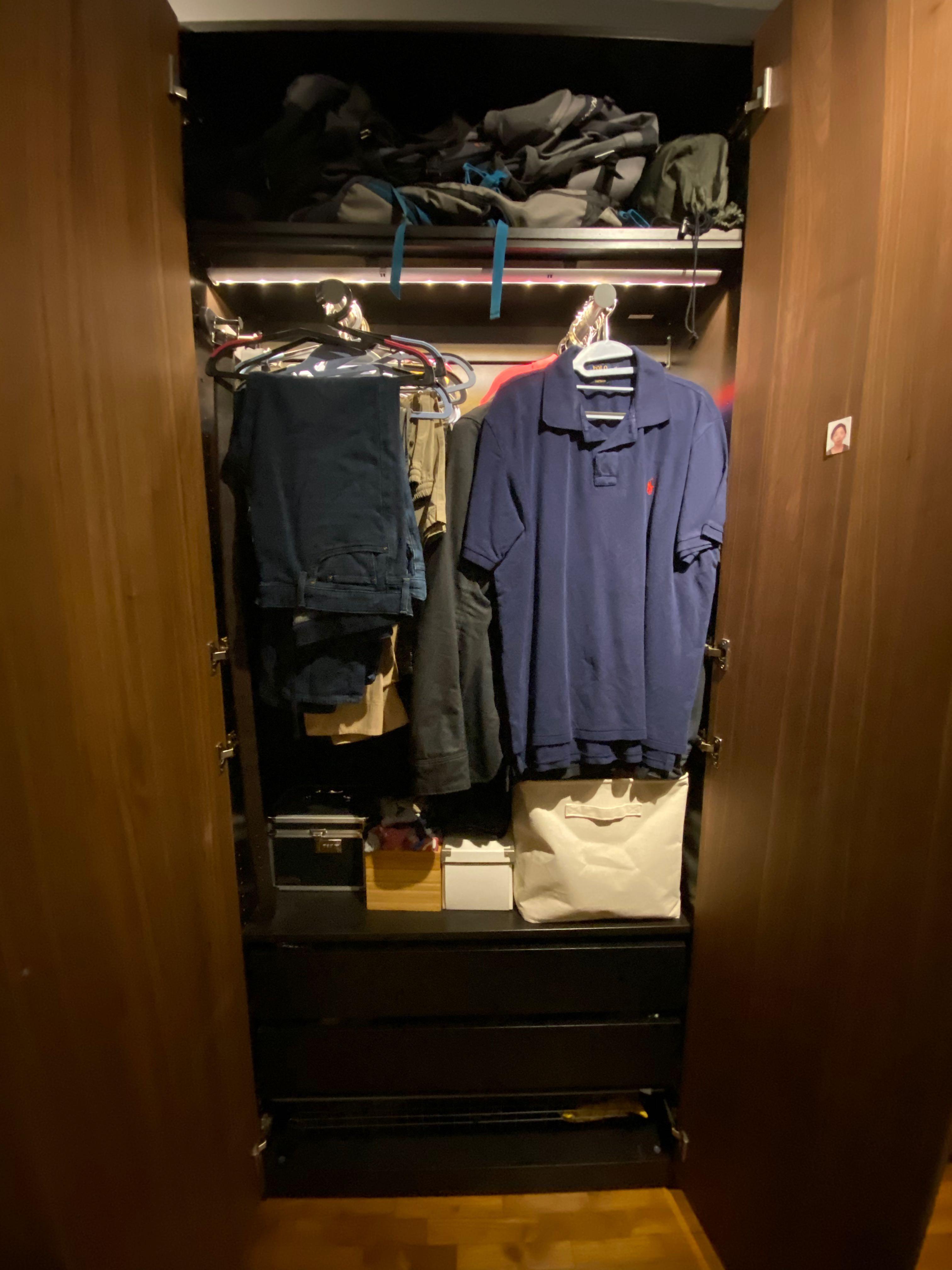 Premium Walnut Ikea Pax Wardrobe x3 FREE, Babies & Kids, Baby Nursery