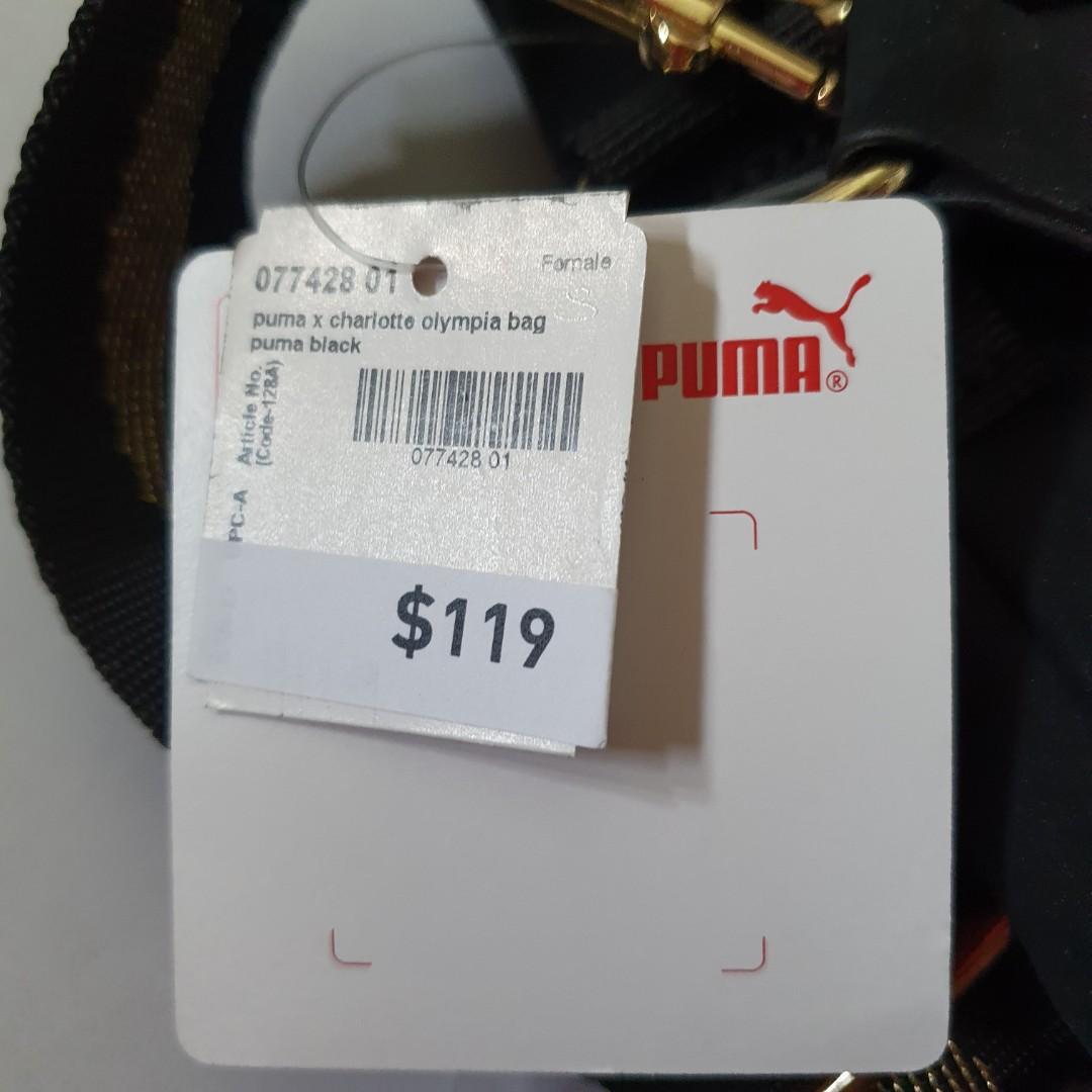 PUMA x Charlotte Olympia bag black, Women's Fashion, Bags & Wallets