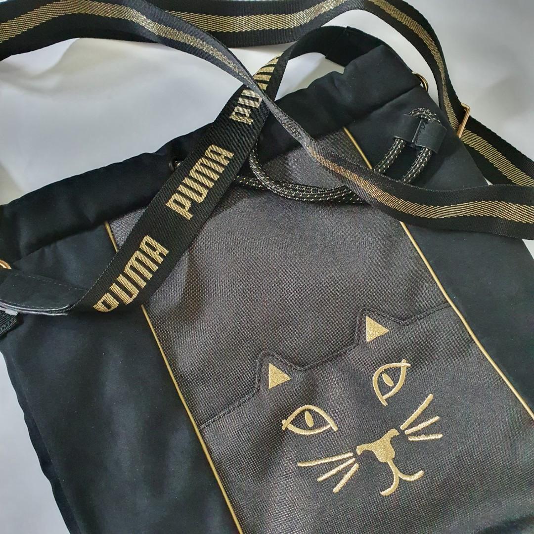PUMA x Charlotte Olympia bag black, Women's Fashion, Bags & Wallets