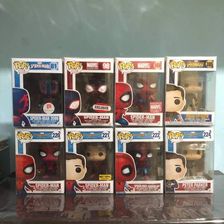 Funko pop Spiderman collection, Hobbies & Toys, Toys & Games on Carousell