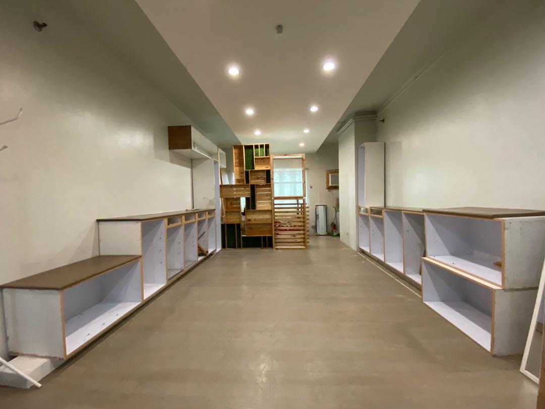 Showroom/Store Modular Cabinets and Display Shelves (Category: Shelves, Cabinets & Racks) located in Quezon City. Submitted by davesv39 (Listing ID 1057970876, Image 1). Description: ALL SETS for the posted price. (Element system floating shelves in the photos are not included) SET 1 (1) Overhead 204cm x 37cm x 46cm *Originally an overhead storage but can also be used in upright orientation. (4) Open cabinet 85cm x 48cm x 46cm (4) Open cabinet wi