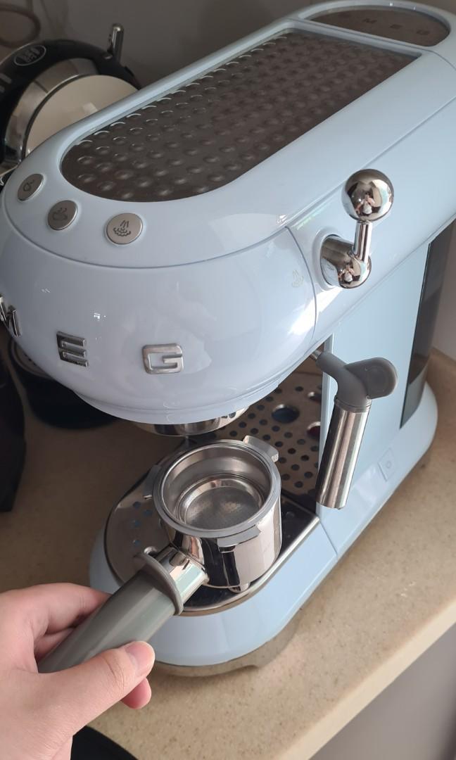 Smeg Espresso Machine ECF01 (Pastel Blue), TV & Home Appliances