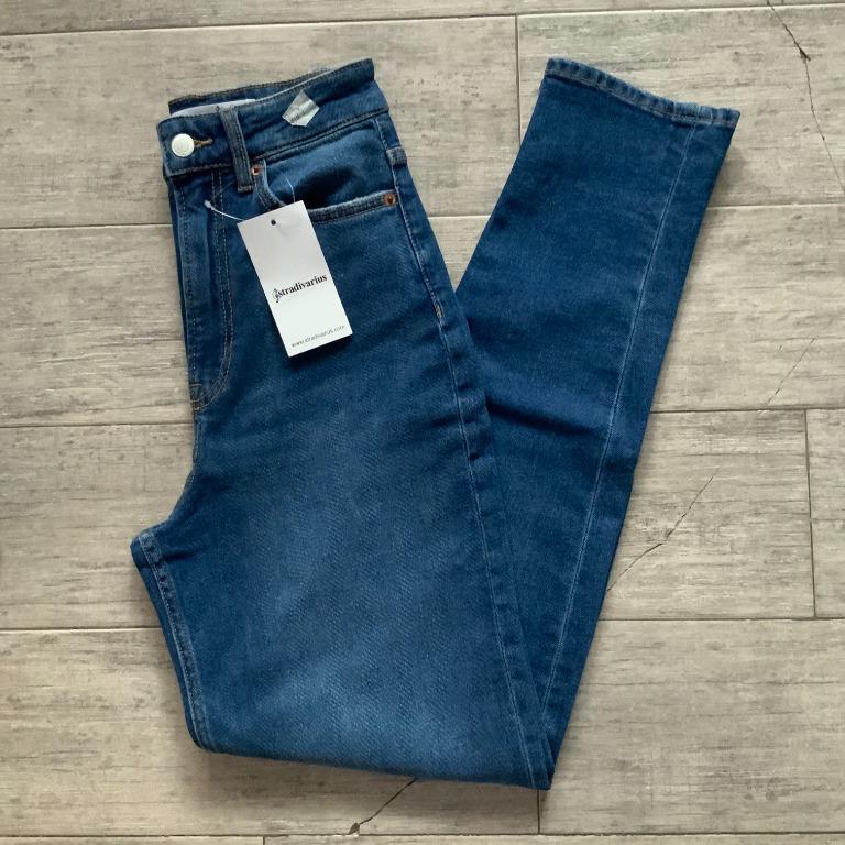 stradivarius jeans skinny fit blue denim