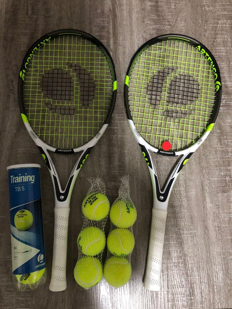 Tennis racket and ball set clearance