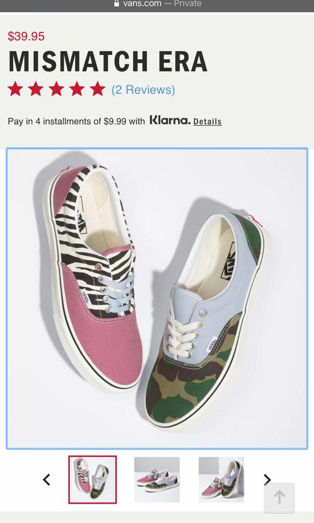 vans on klarna