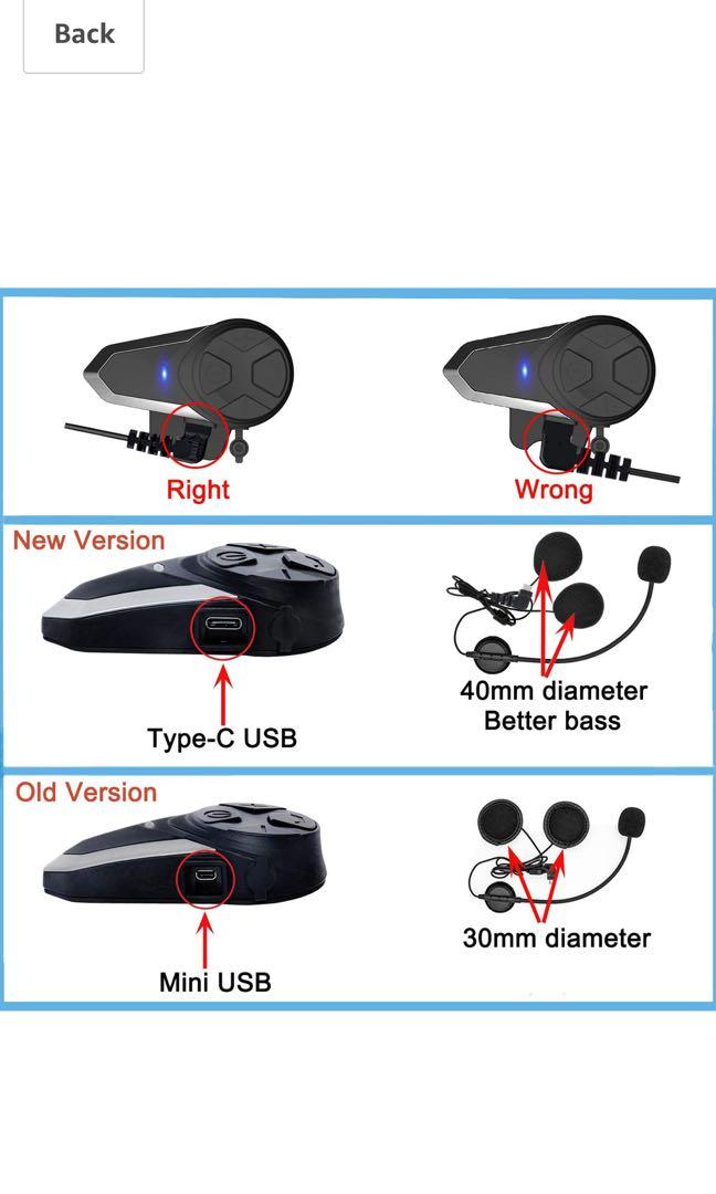Thokwok motorcycle clearance bluetooth headset