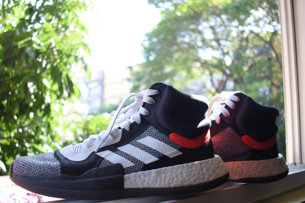 Adidas Marquee Boost (Category: Sneakers) located in Taguig. Submitted by minimallclutter (Listing ID 1058181744, Image 1). Description: Adidas Marquee Boost , box included, Very good condition, pre-loved, Used only once. .